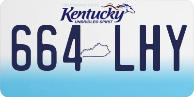 KY license plate 664LHY