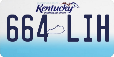 KY license plate 664LIH