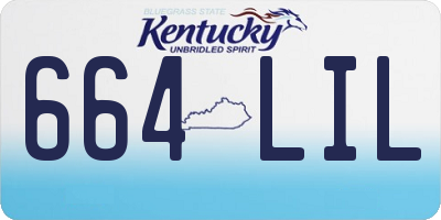 KY license plate 664LIL