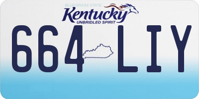 KY license plate 664LIY