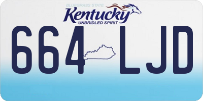 KY license plate 664LJD