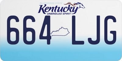 KY license plate 664LJG