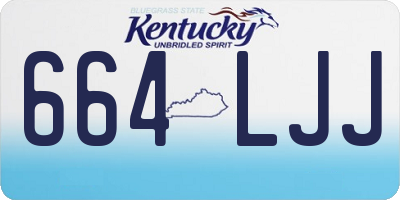 KY license plate 664LJJ