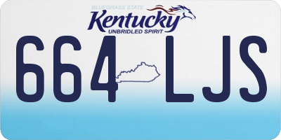 KY license plate 664LJS