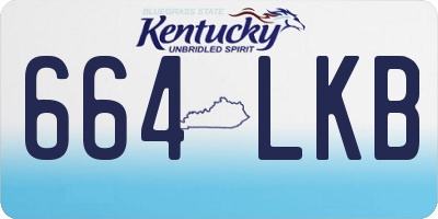 KY license plate 664LKB