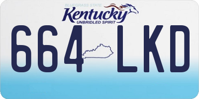 KY license plate 664LKD