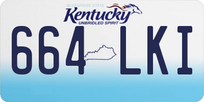 KY license plate 664LKI