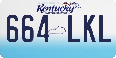 KY license plate 664LKL