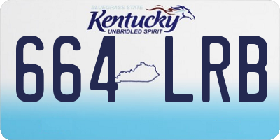 KY license plate 664LRB