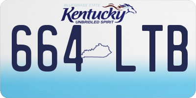 KY license plate 664LTB