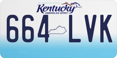 KY license plate 664LVK