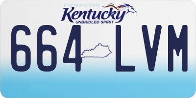 KY license plate 664LVM