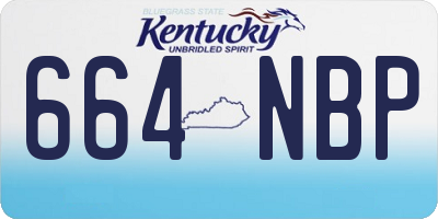 KY license plate 664NBP
