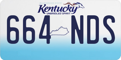 KY license plate 664NDS