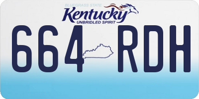 KY license plate 664RDH