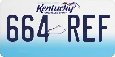 KY license plate 664REF