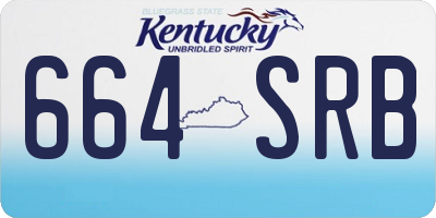 KY license plate 664SRB