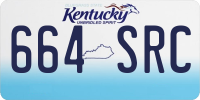 KY license plate 664SRC