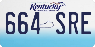 KY license plate 664SRE