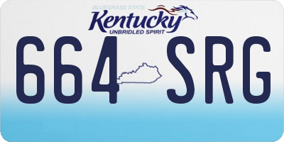 KY license plate 664SRG