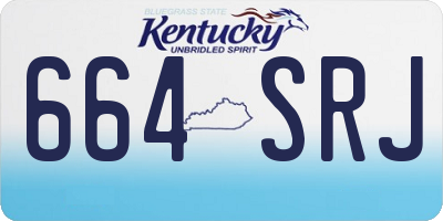 KY license plate 664SRJ