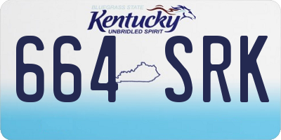 KY license plate 664SRK