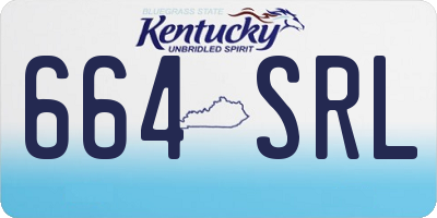 KY license plate 664SRL