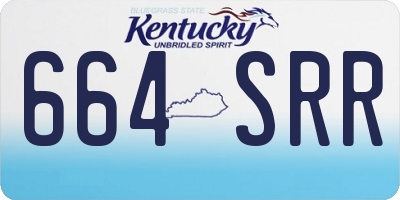 KY license plate 664SRR