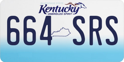KY license plate 664SRS