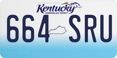 KY license plate 664SRU