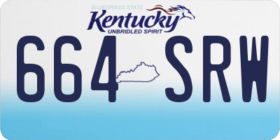 KY license plate 664SRW