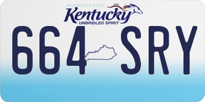 KY license plate 664SRY