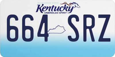 KY license plate 664SRZ