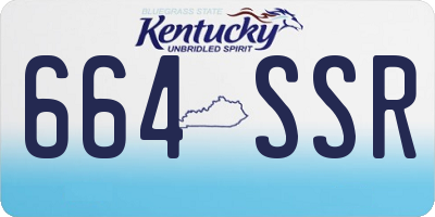 KY license plate 664SSR
