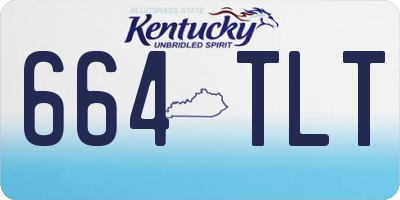 KY license plate 664TLT