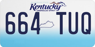 KY license plate 664TUQ