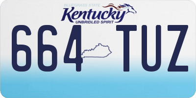 KY license plate 664TUZ