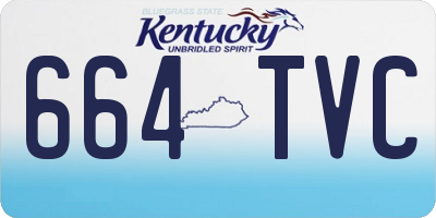 KY license plate 664TVC