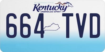 KY license plate 664TVD