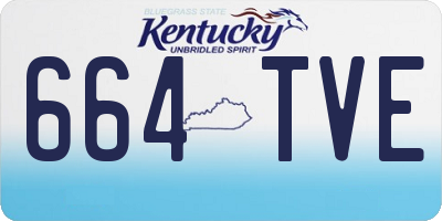 KY license plate 664TVE
