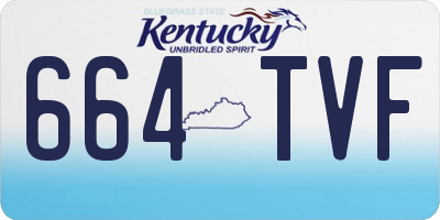 KY license plate 664TVF