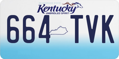 KY license plate 664TVK