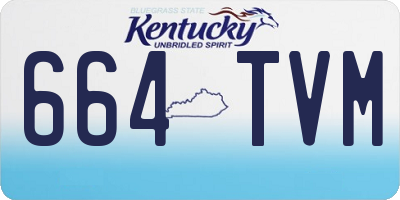 KY license plate 664TVM
