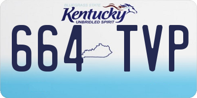KY license plate 664TVP