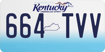 KY license plate 664TVV