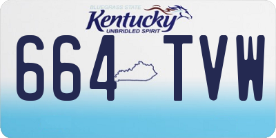 KY license plate 664TVW