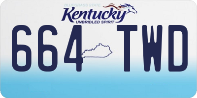 KY license plate 664TWD