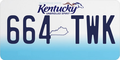 KY license plate 664TWK