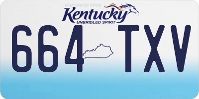 KY license plate 664TXV