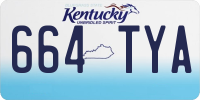 KY license plate 664TYA